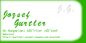 jozsef gurtler business card
